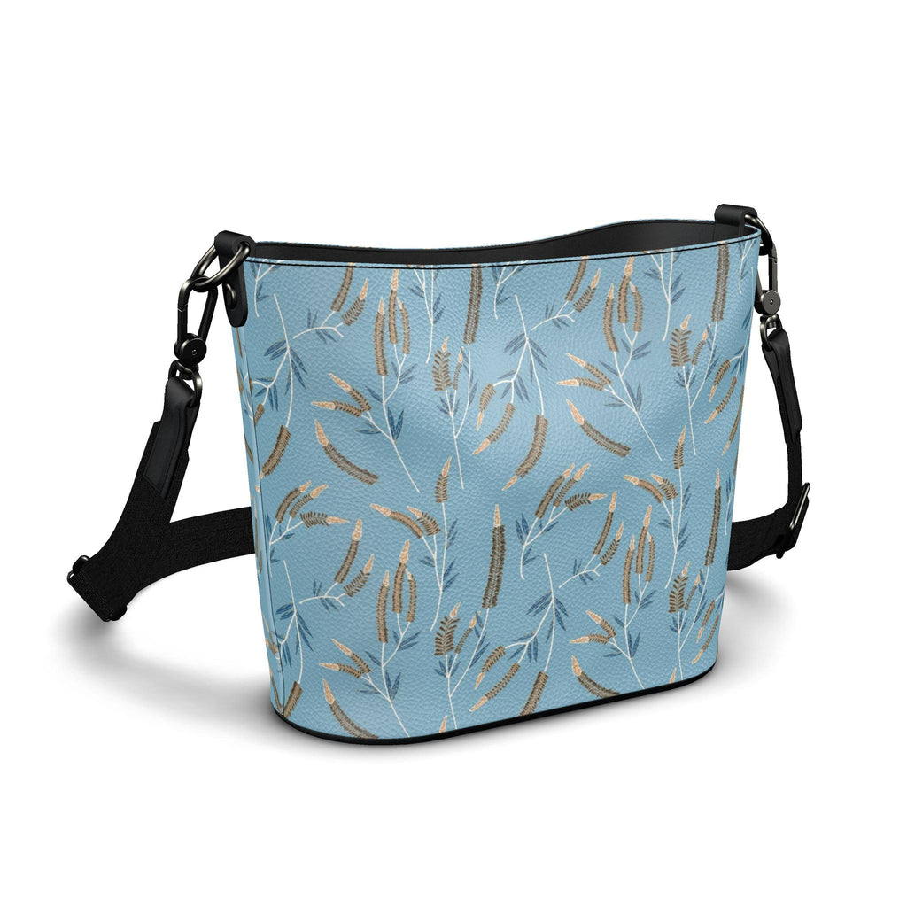 Penzance Large Leather Bucket Tote | Sage Herbarium - 03