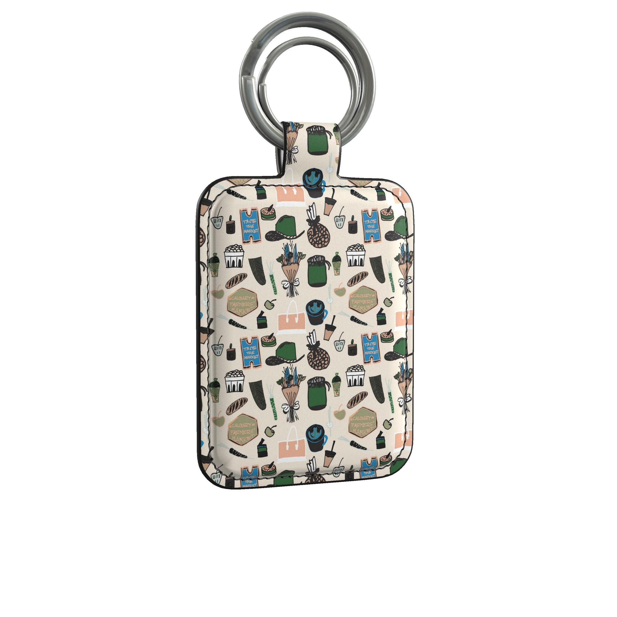Leather Keyring | Saturday at the Market - 02