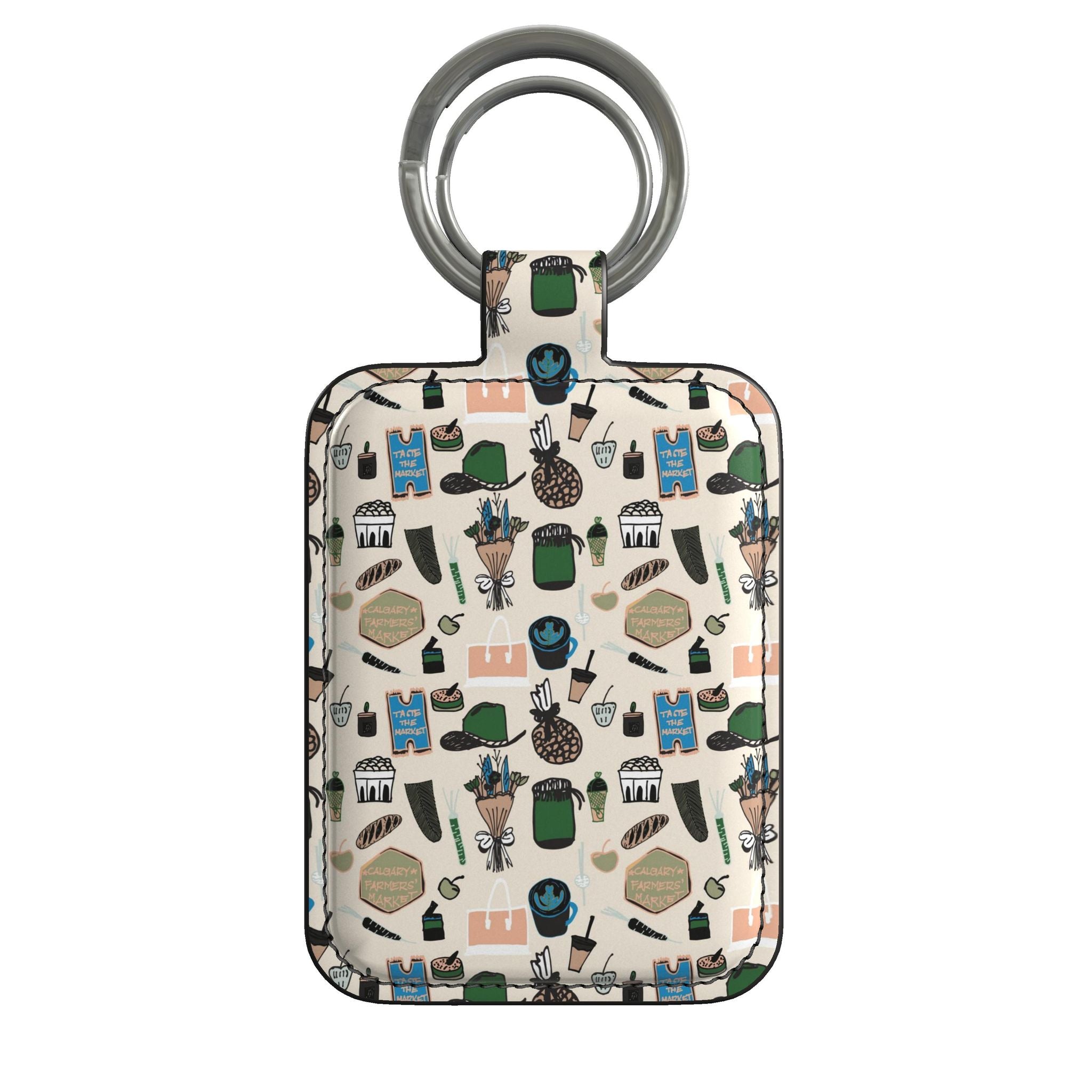 Leather Keyring | Saturday at the Market - 02