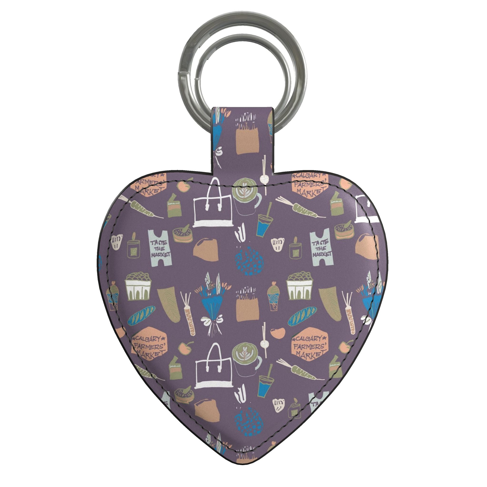 Leather Keyring | Saturday at the Market - 11