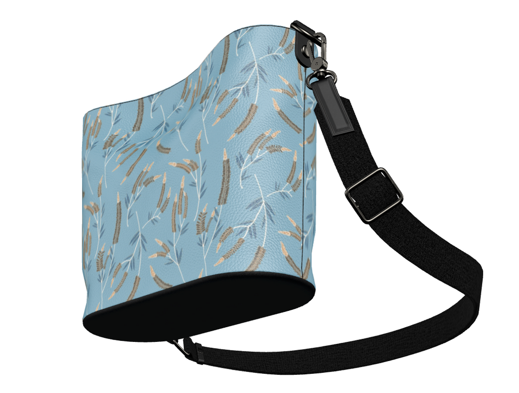 Penzance Large Leather Bucket Tote | Sage Herbarium - 03