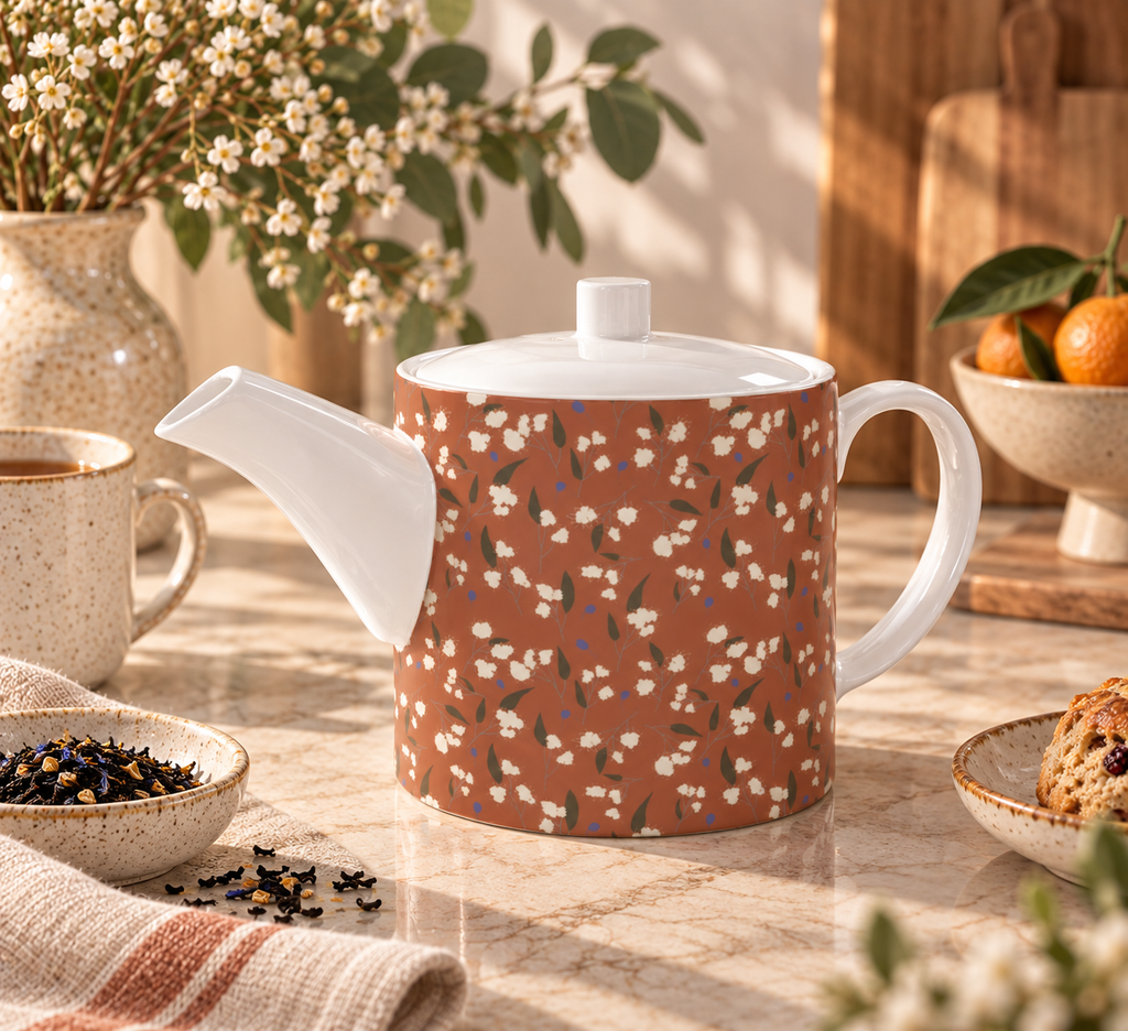 Bone China Teapot | Meadow Marks - 05