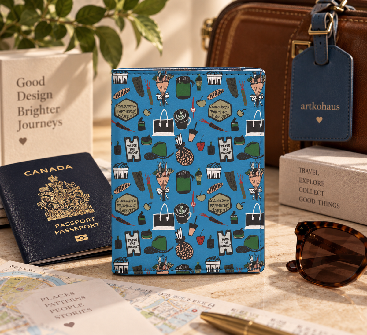 Passport Cover | Saturday at the Market - 05