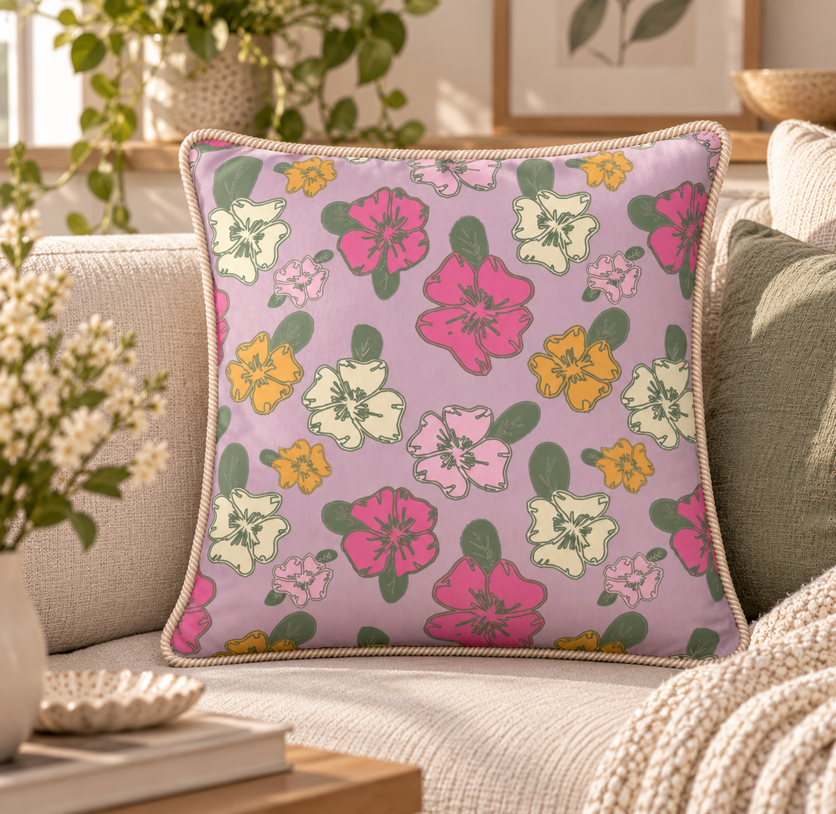 Silk Cushion | Petal Study - 03